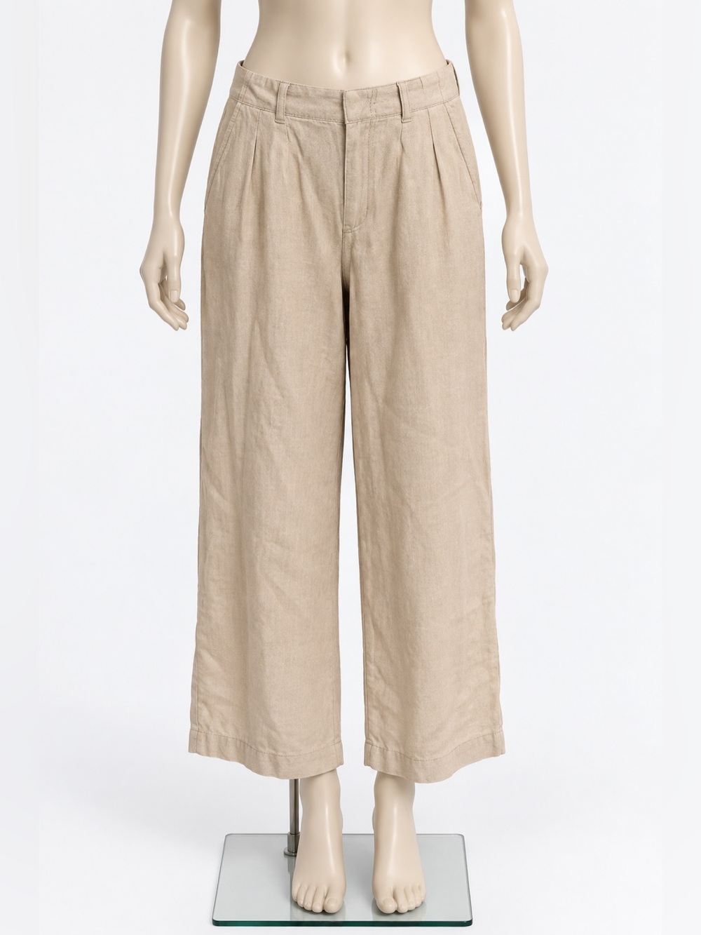 FOR THE REPUBLIC Tan Wide Leg Pants size large